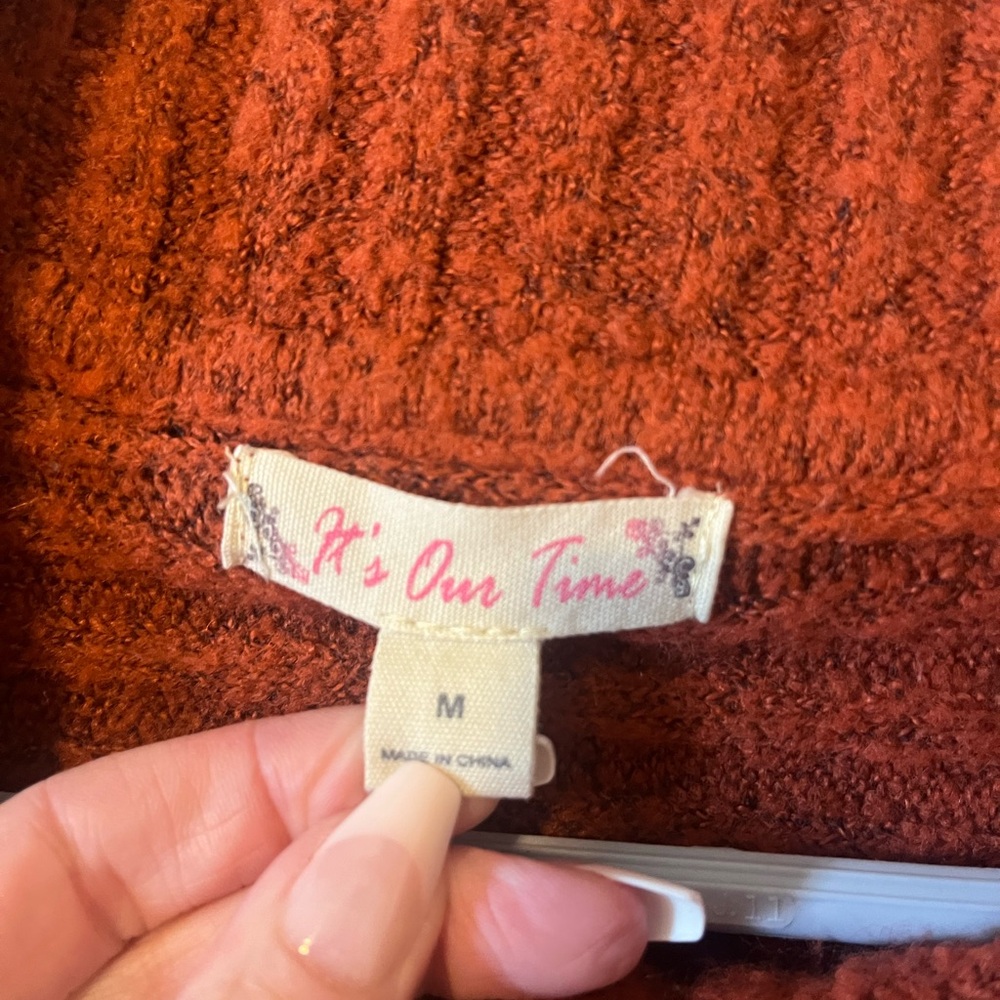 Cozy Rust Sweater - Picture 2 of 2